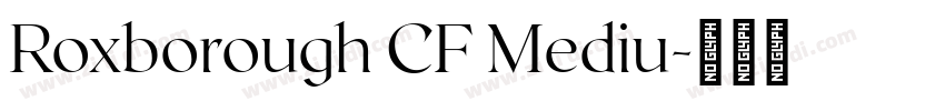 Roxborough CF Mediu字体转换